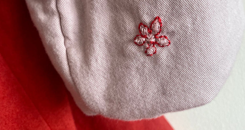 flower embroidery mending