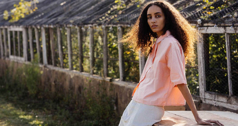 sula clothing ss25 photoshoot at spring garden nursery west sussex
