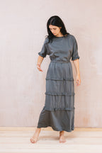 amazing dress silk cotton satin
