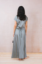 bias cut dress silk cotton satin