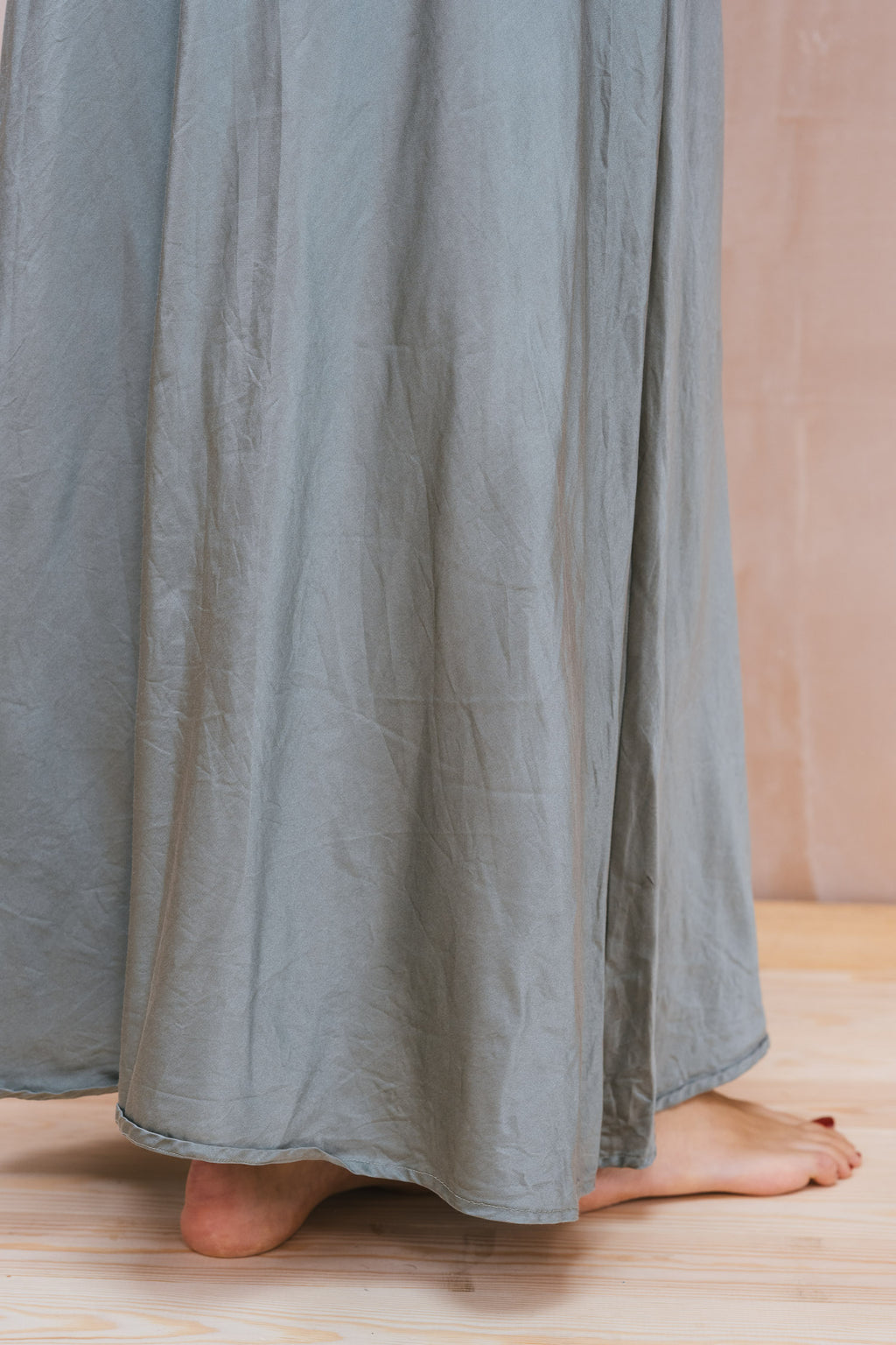 bias cut dress silk cotton satin
