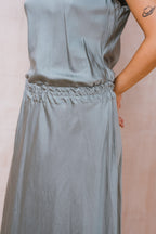 bias cut dress silk cotton satin