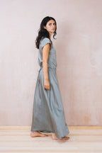bias cut dress silk cotton satin