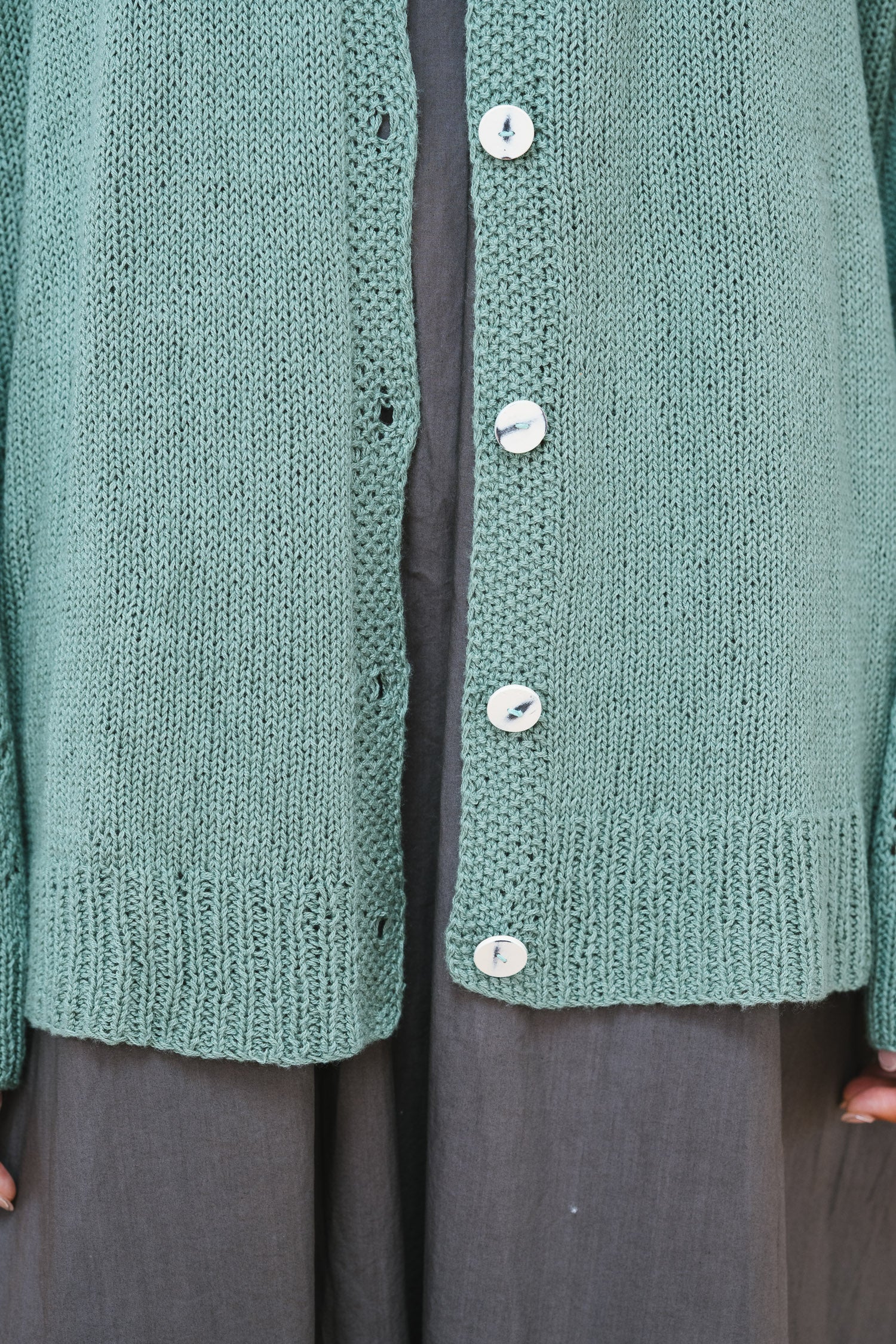 big lacey cardigan cotton cashmere