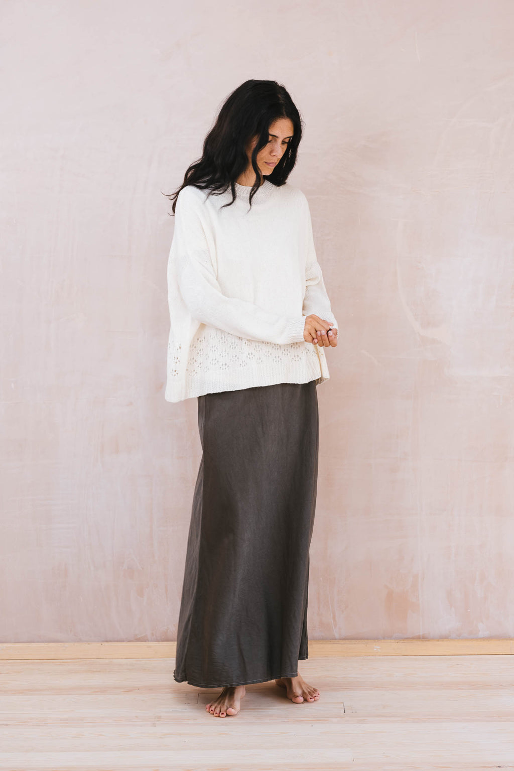 big lacey sweater cotton cashmere