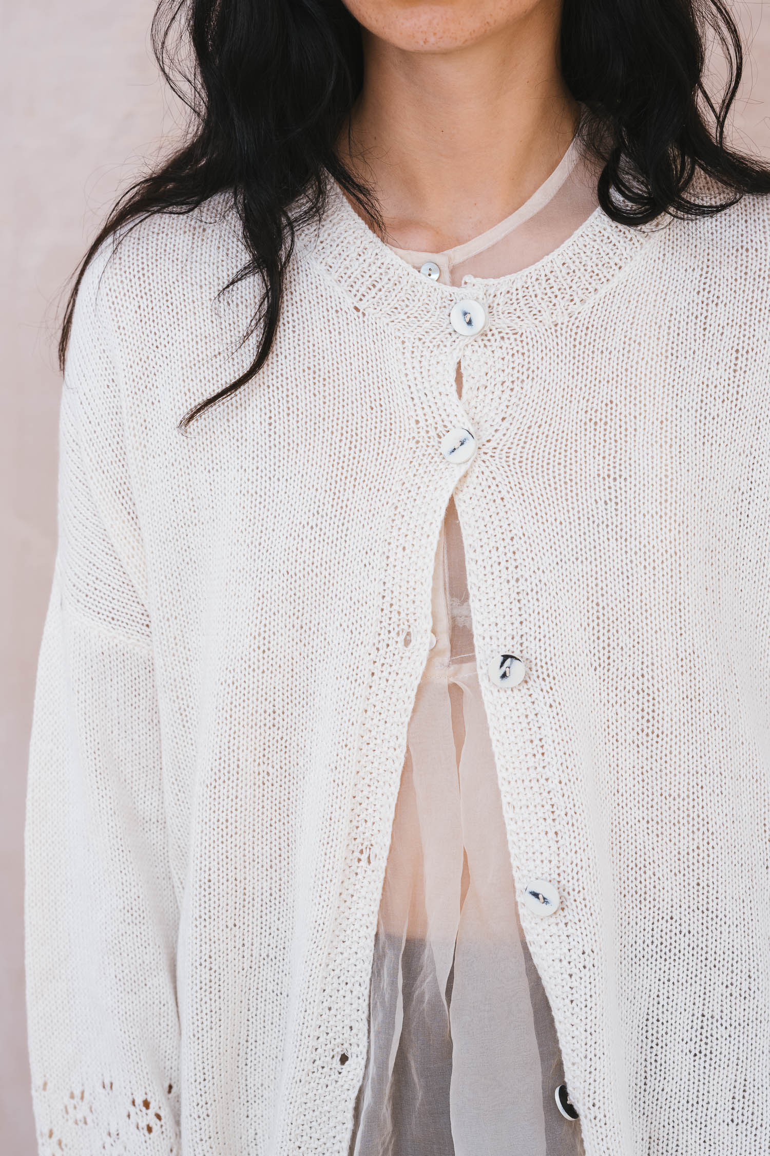 big lacey cardigan cotton cashmere