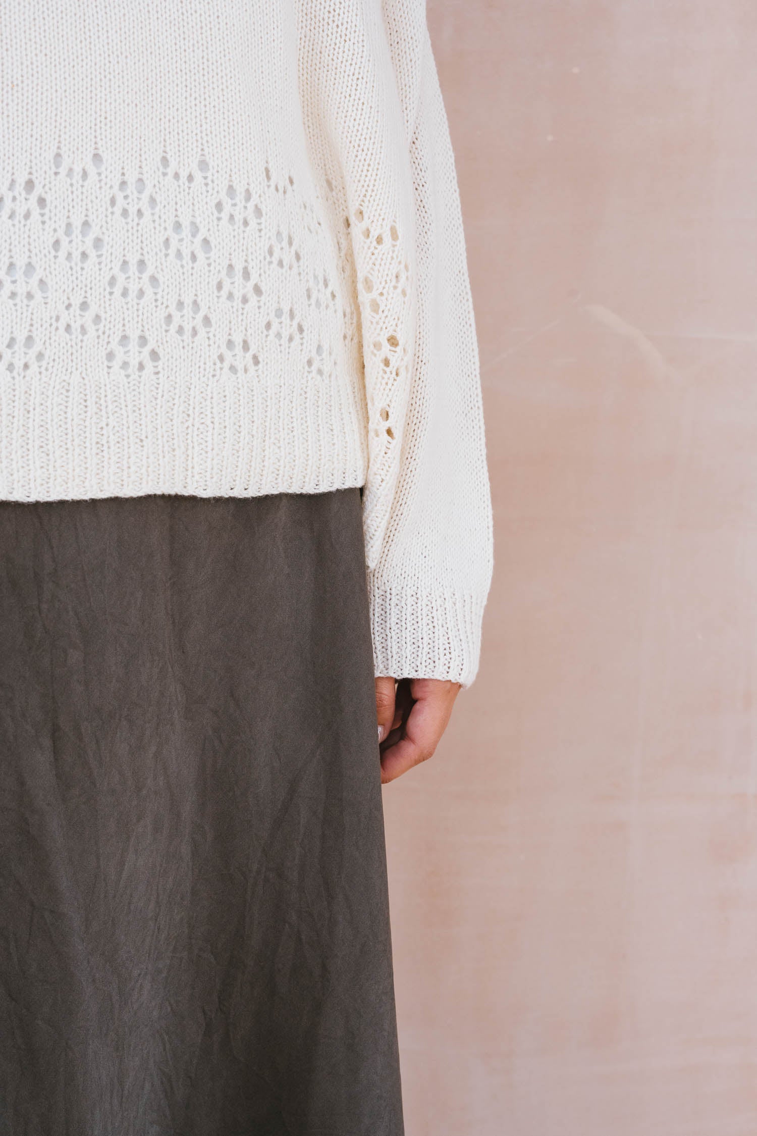 big lacey sweater cotton cashmere