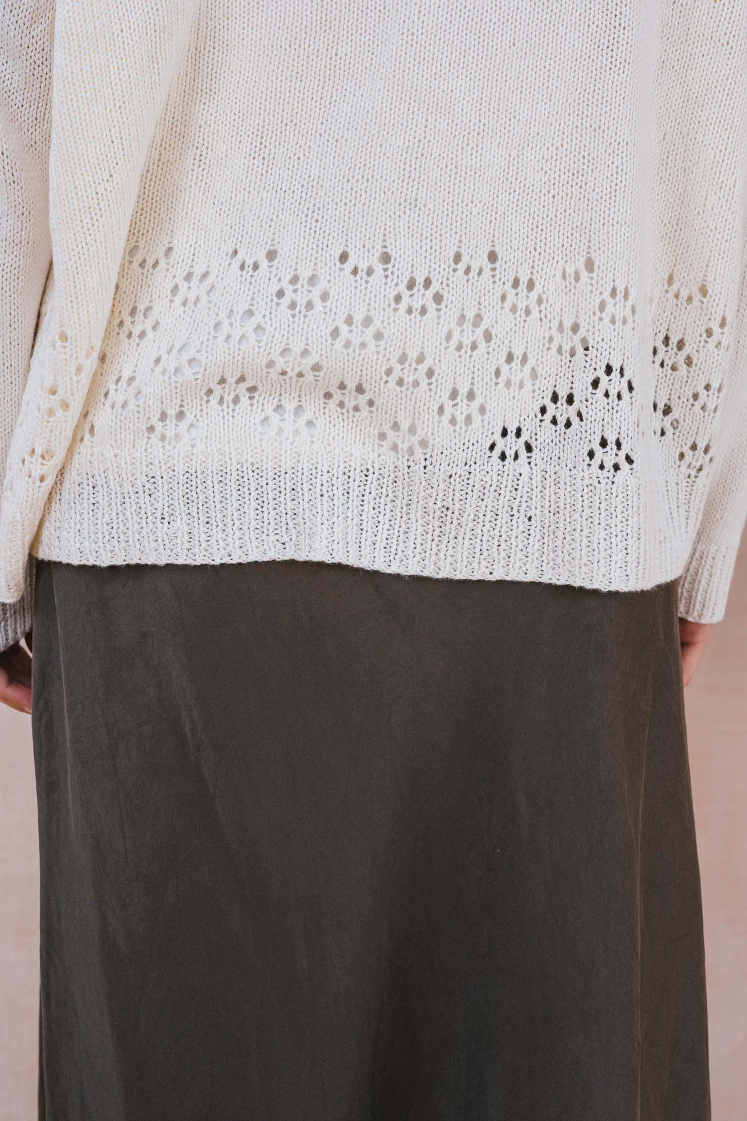 big lacey sweater cotton cashmere