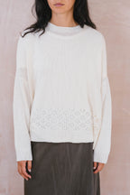 big lacey sweater cotton cashmere