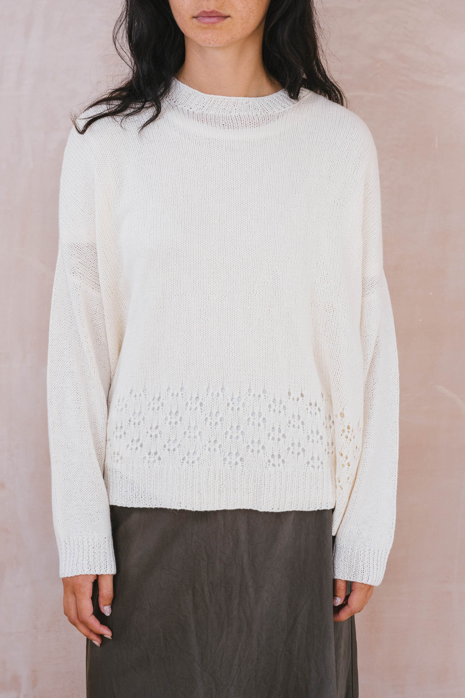 big lacey sweater cotton cashmere
