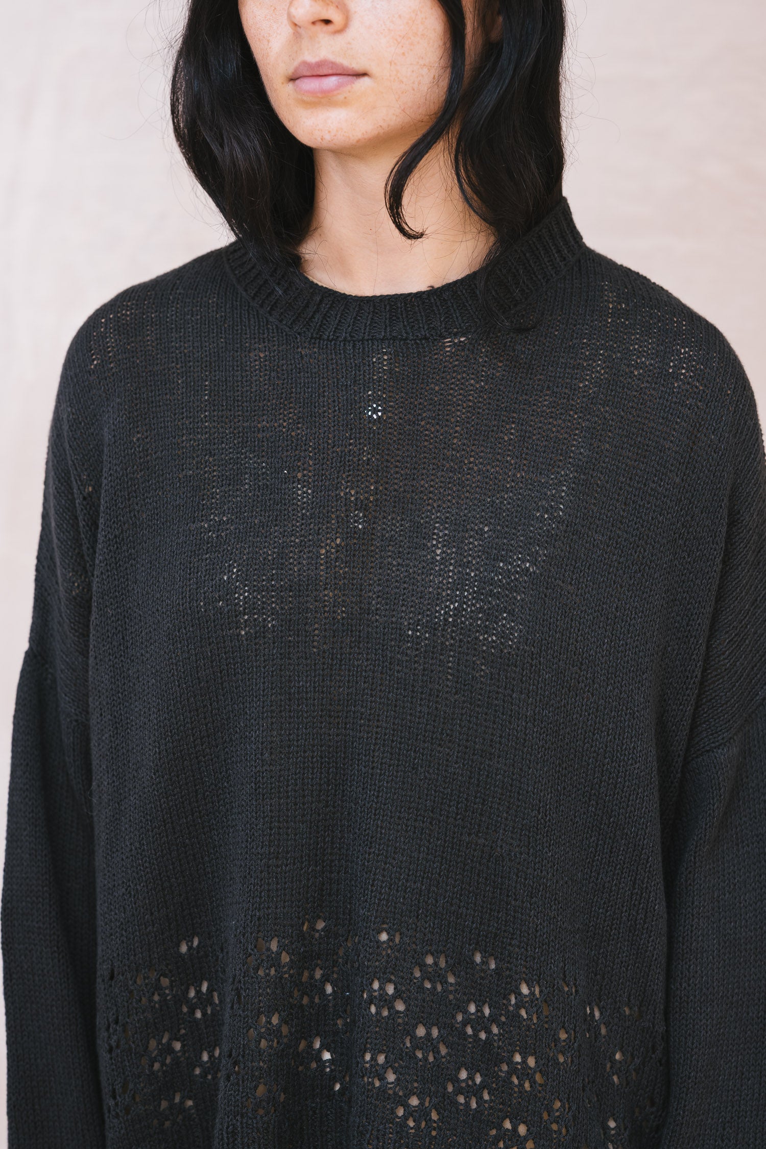 big lacey sweater cotton cashmere