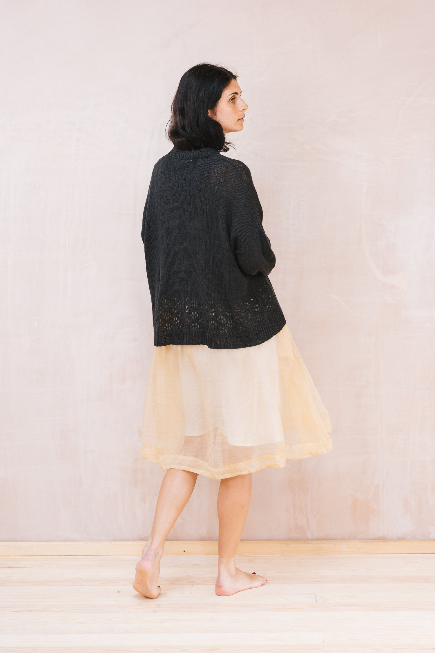 big lacey sweater cotton cashmere