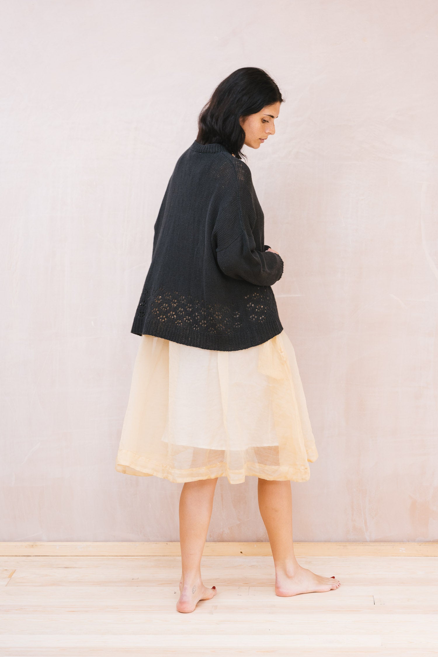 big lacey sweater cotton cashmere