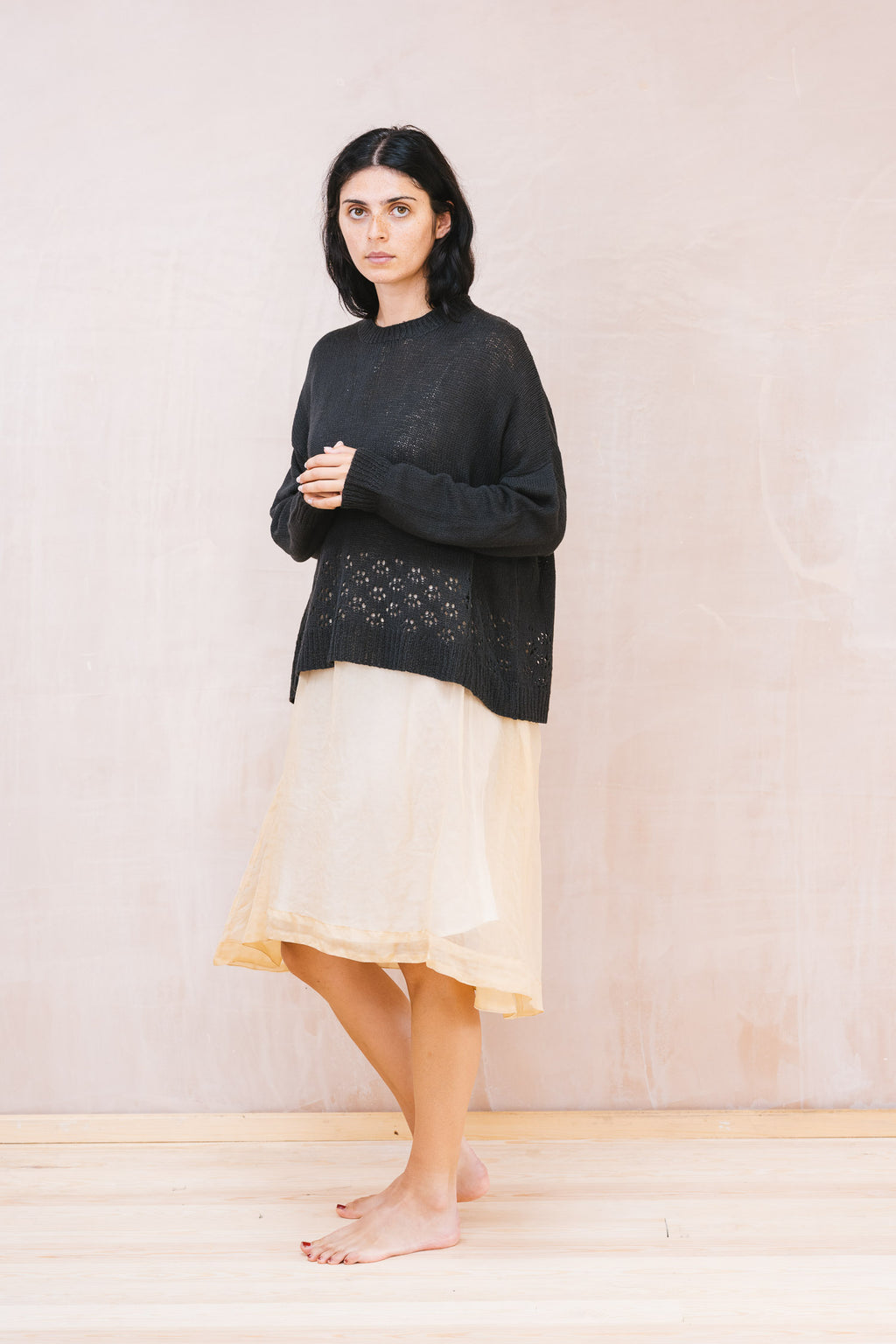 big lacey sweater cotton cashmere