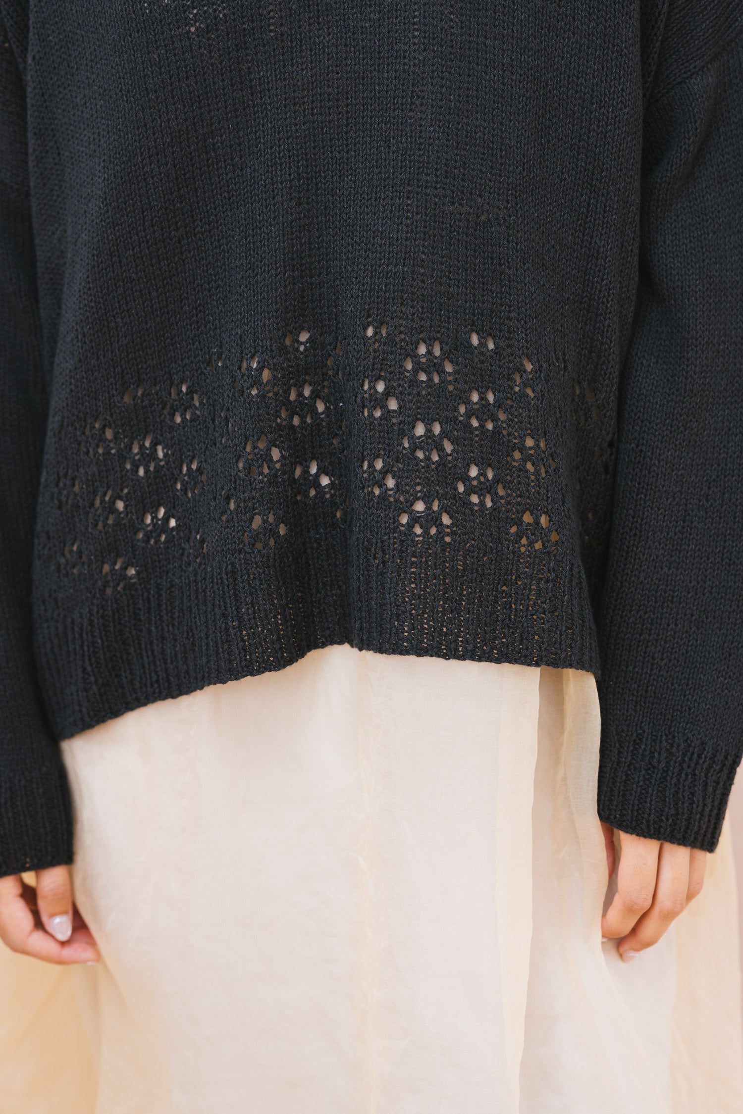 big lacey sweater cotton cashmere