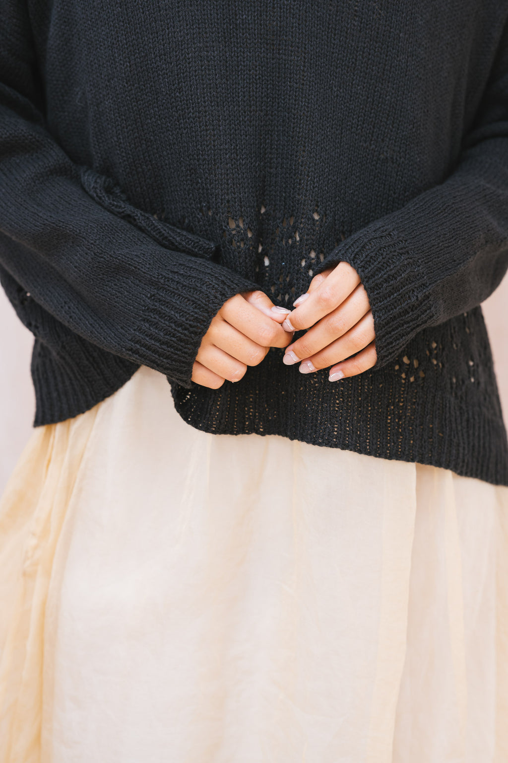big lacey sweater cotton cashmere