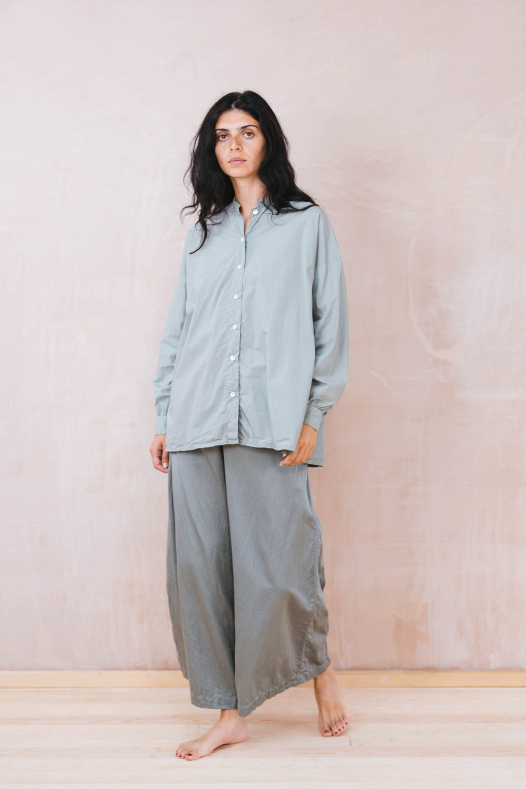 button thru shirt cotton poplin