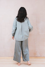 button thru shirt cotton poplin