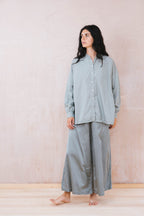 mud pants silk cotton satin