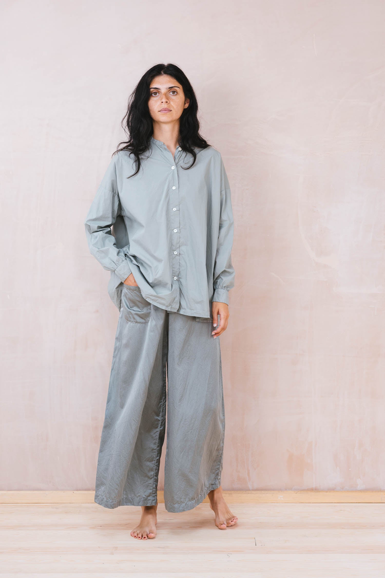 button thru shirt cotton poplin