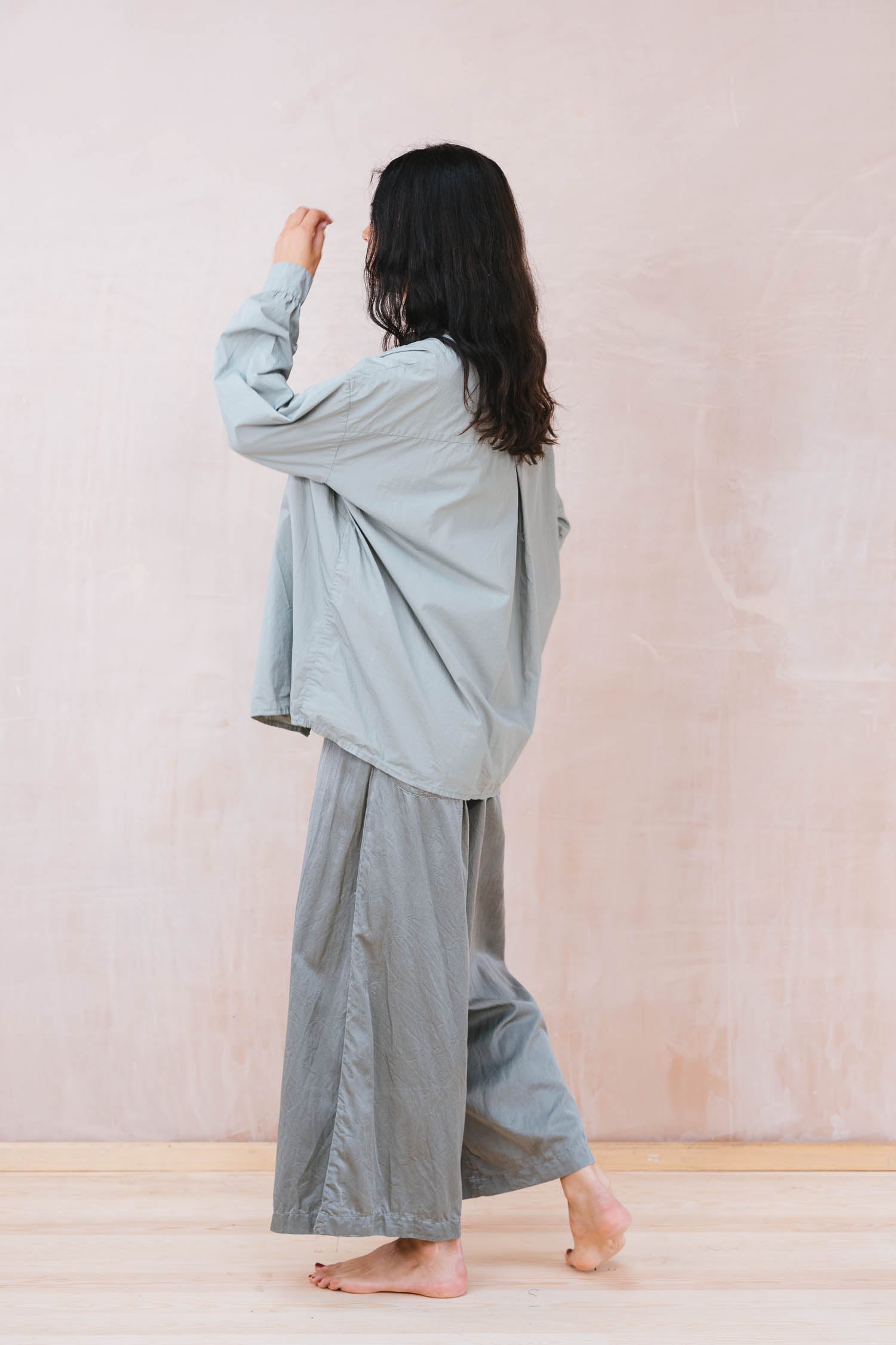 mud pants silk cotton satin