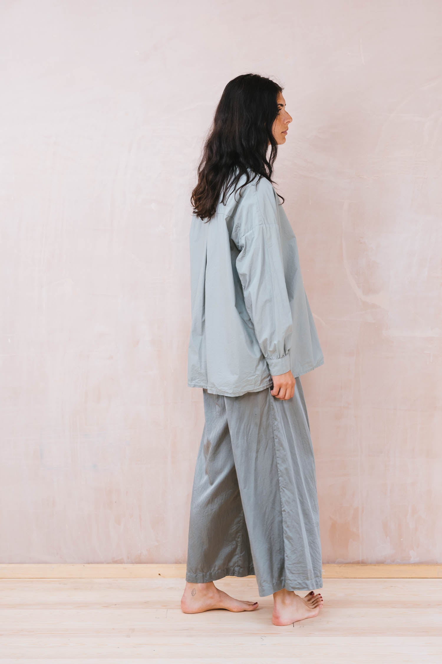 button thru shirt cotton poplin