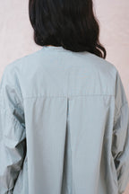 button thru shirt cotton poplin