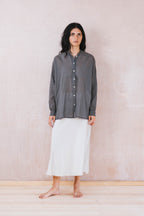 button thru shirt cotton voile