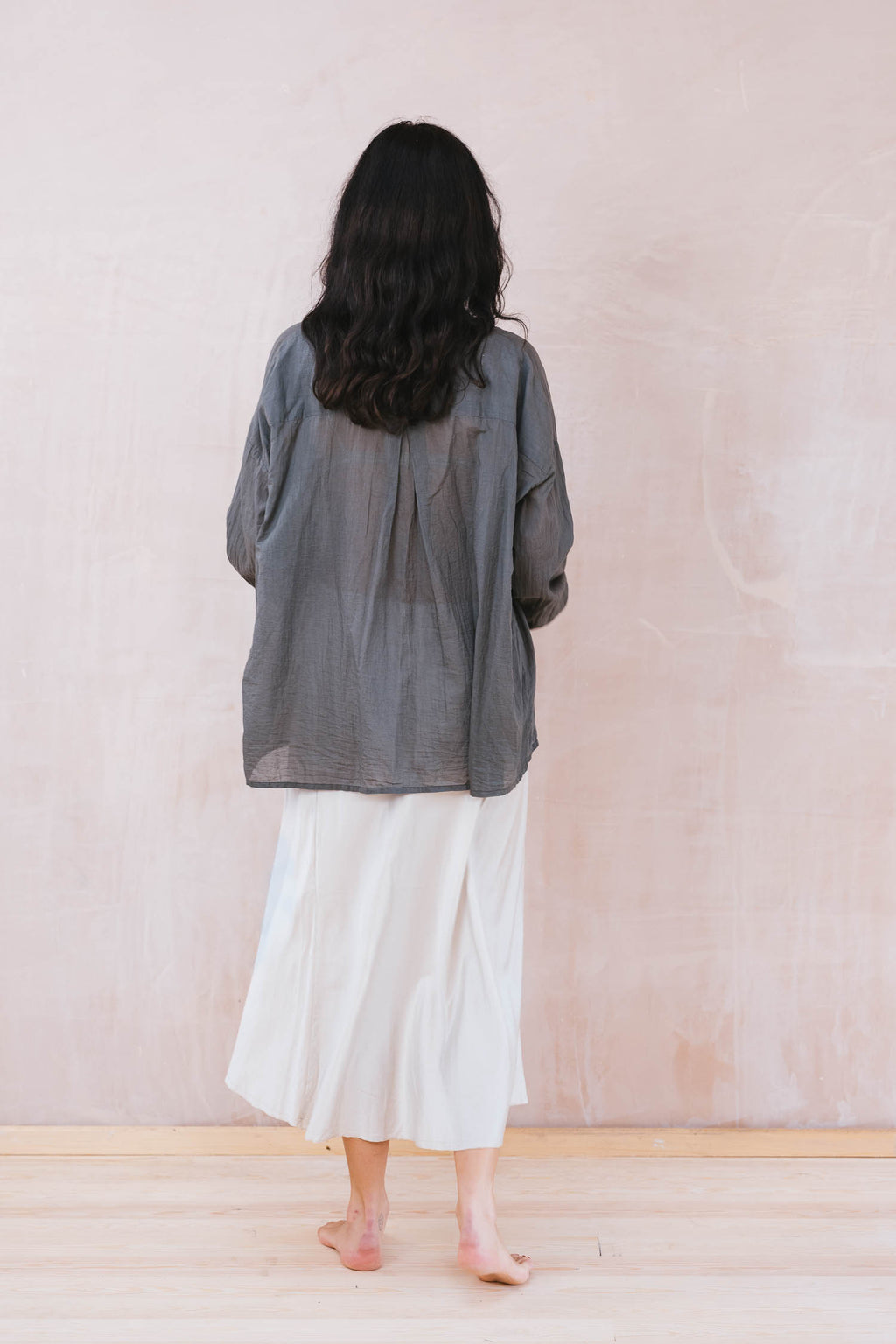 button thru shirt cotton voile