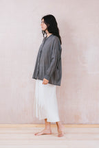 button thru shirt cotton voile