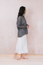 button thru shirt cotton voile