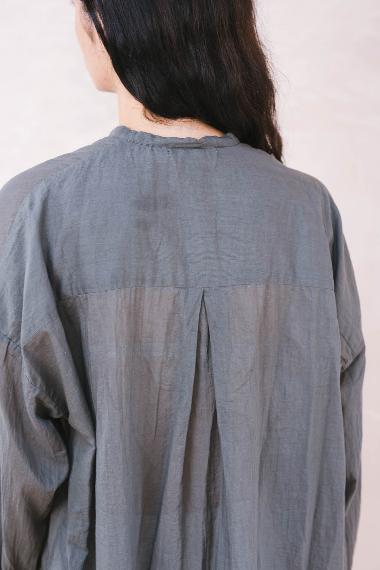 button thru shirt cotton voile