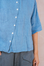 clean patch shirt linen