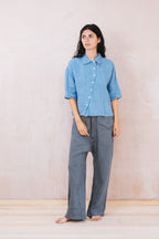 clean patch shirt linen