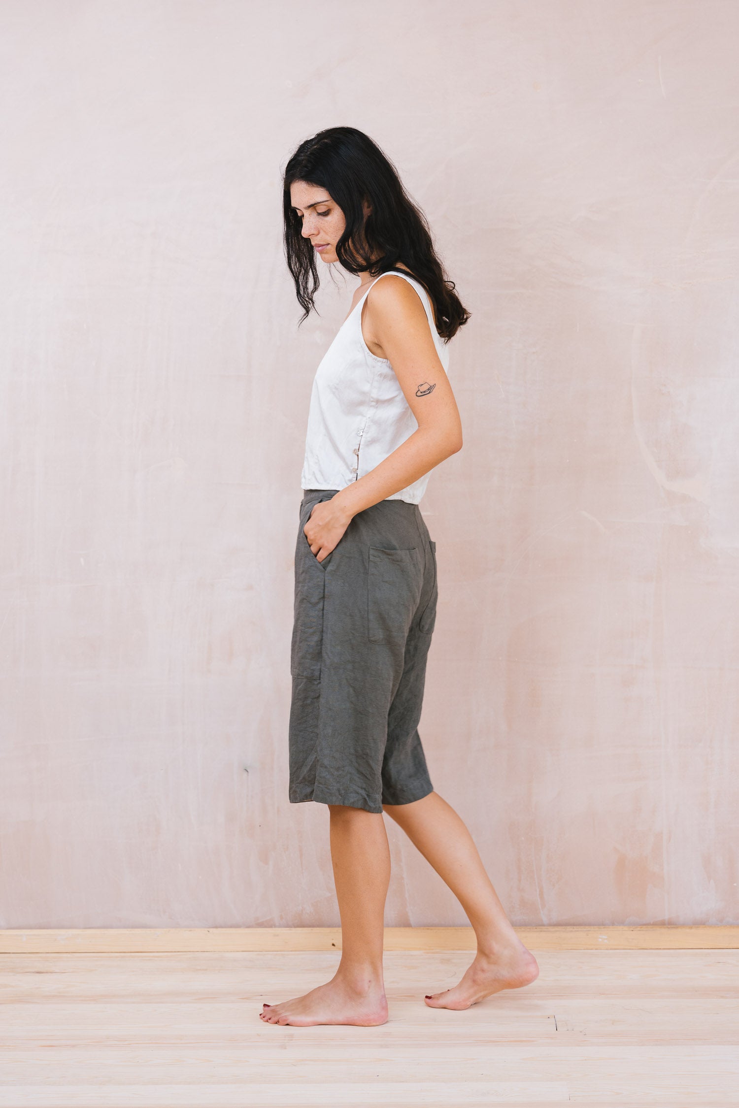 long shorts linen