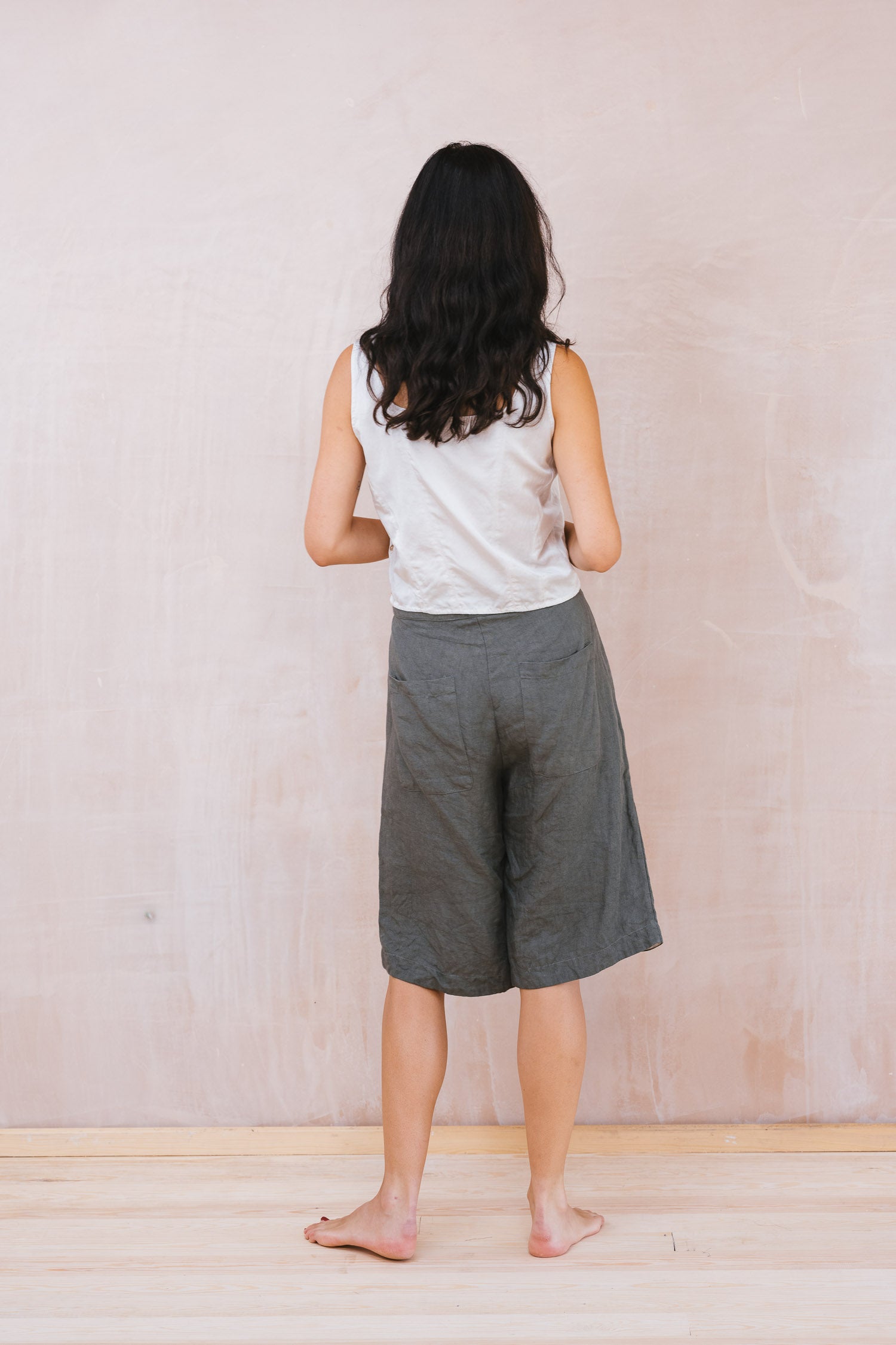 long shorts linen