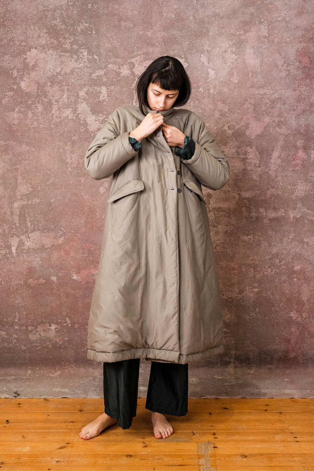 cuddle coat with flower lining