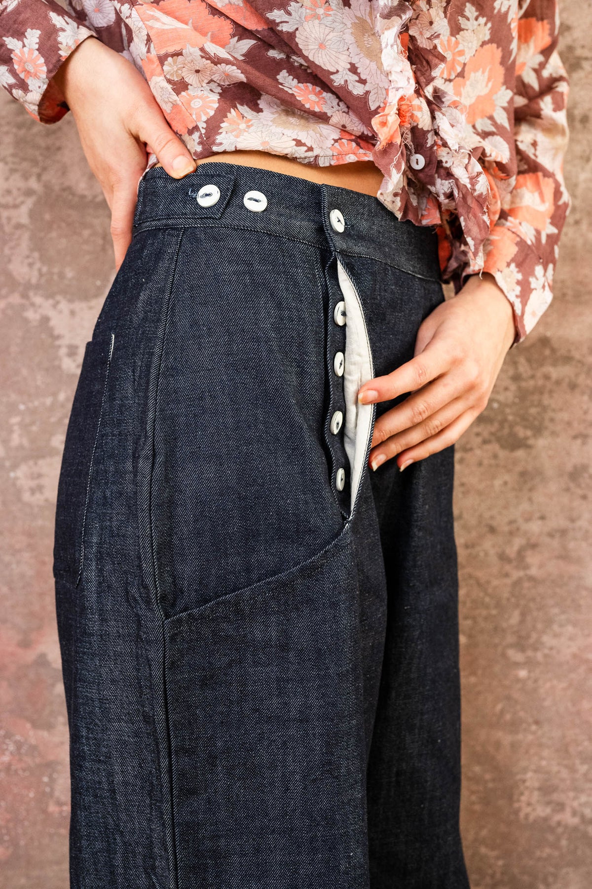 hem pants denim