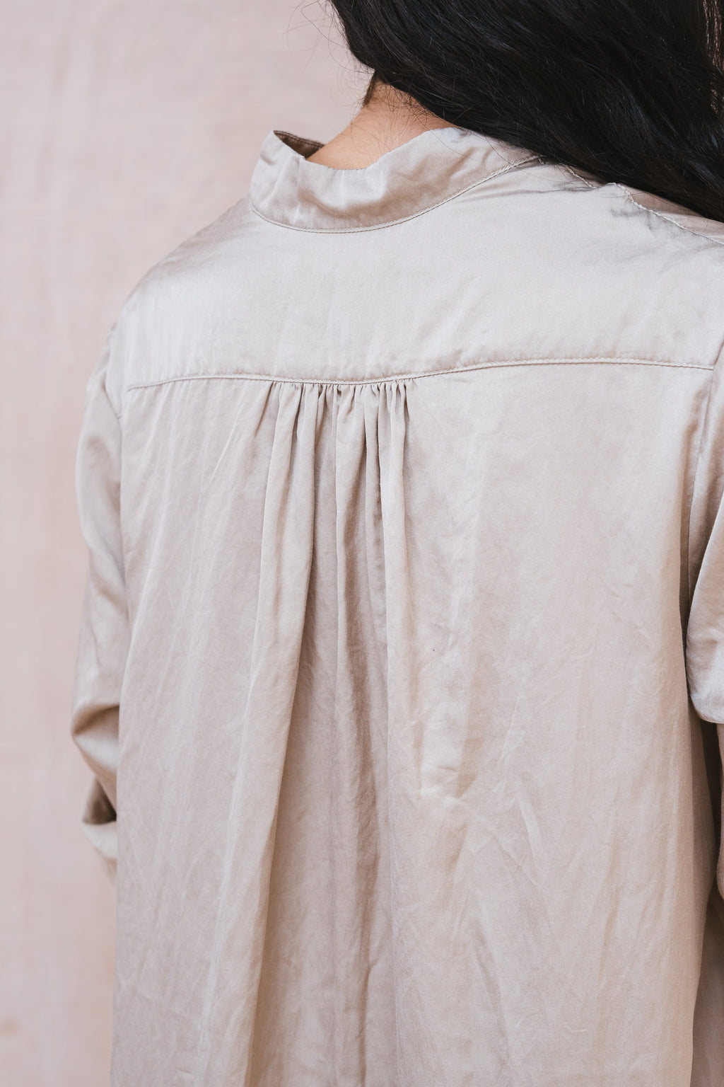 dewey dress silk cotton satin