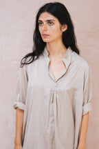dewey dress silk cotton satin
