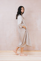 dewey dress silk cotton satin
