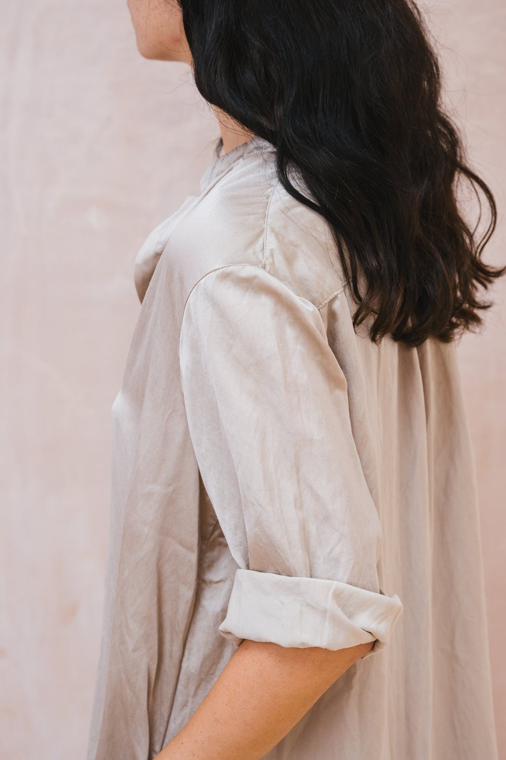 dewey dress silk cotton satin