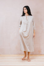 dewey dress silk cotton satin