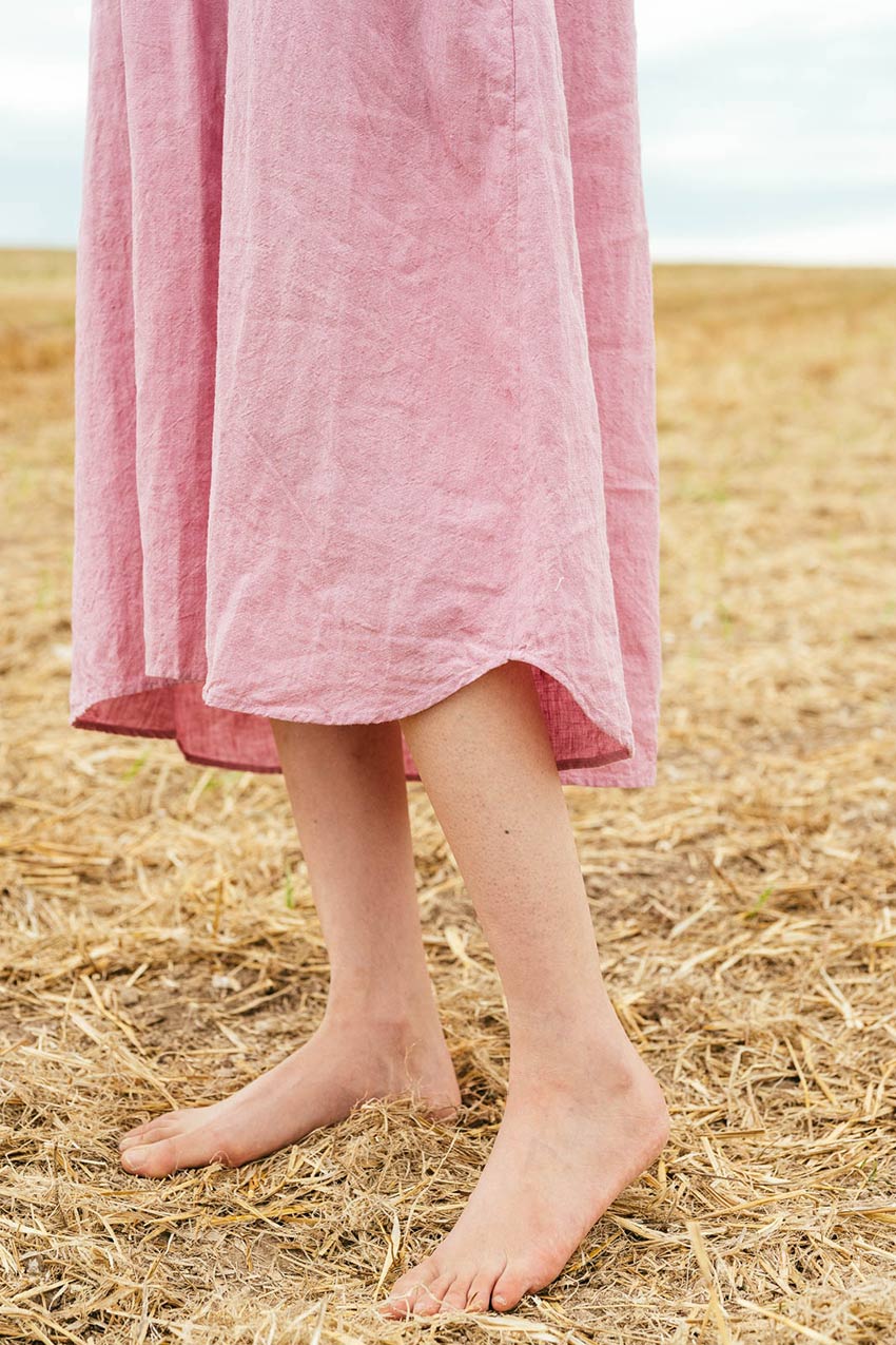 sale dewey dress washed Irish linen