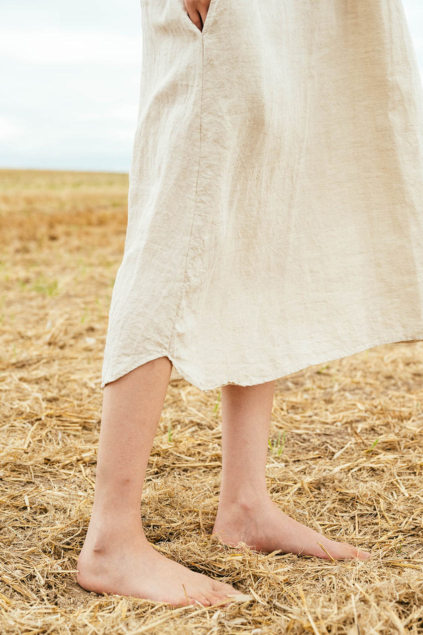 sale dewey dress washed Irish linen