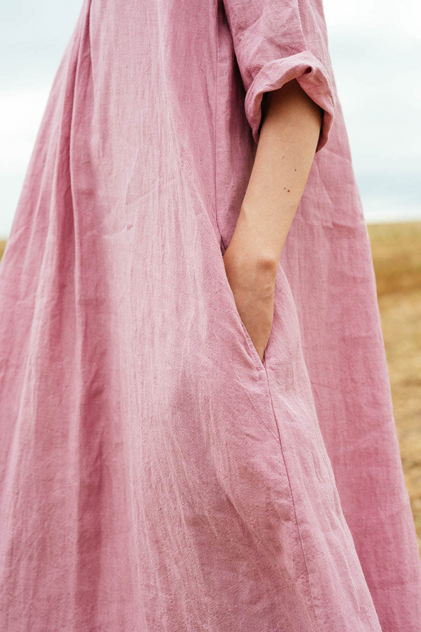 sale dewey dress washed Irish linen