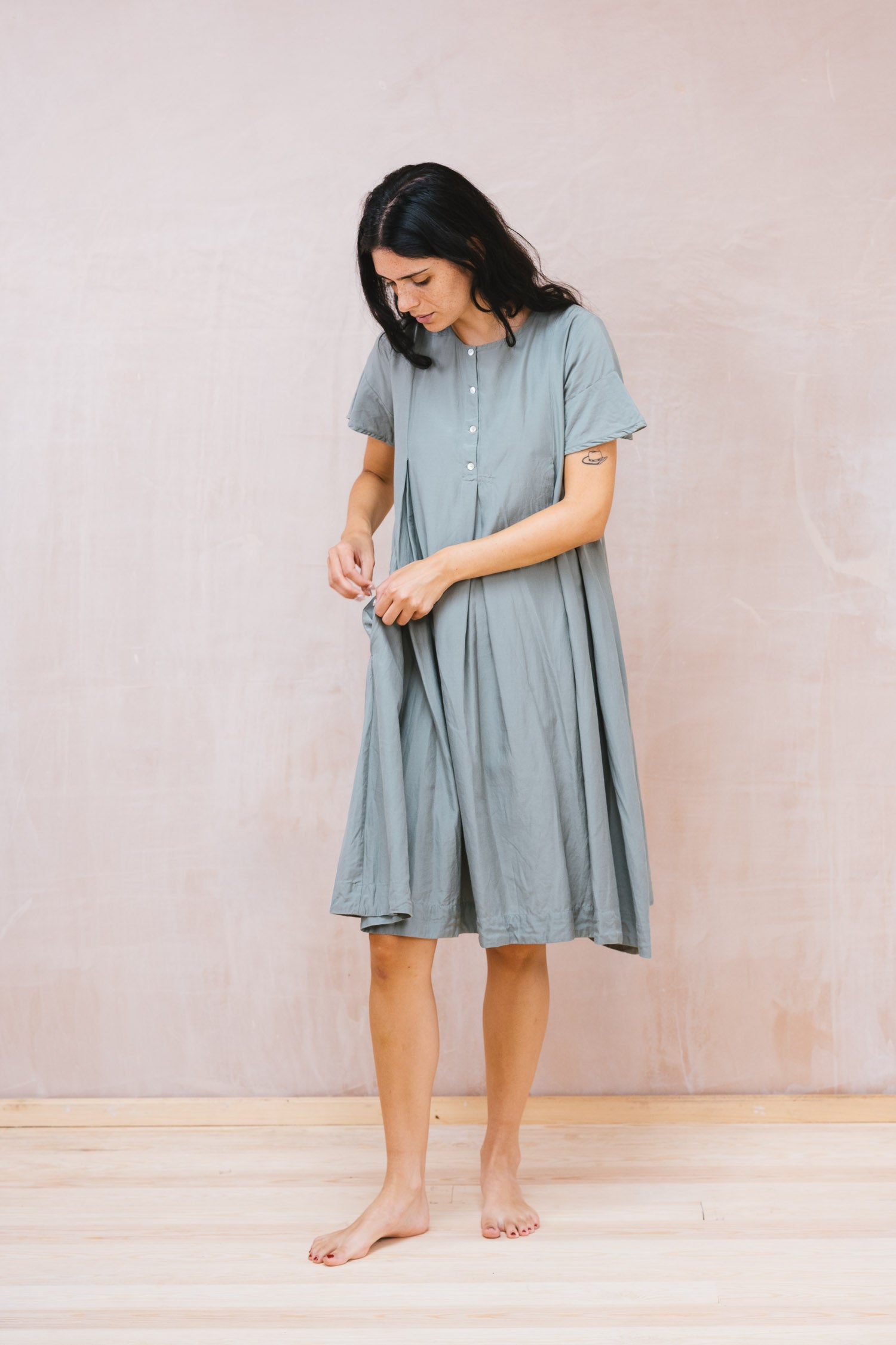 dolls dress silk cotton satin