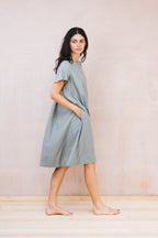 dolls dress silk cotton satin