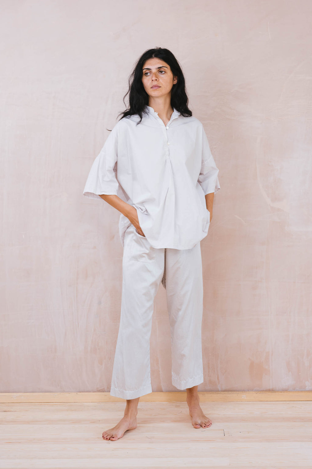 japan pants silk cotton satin