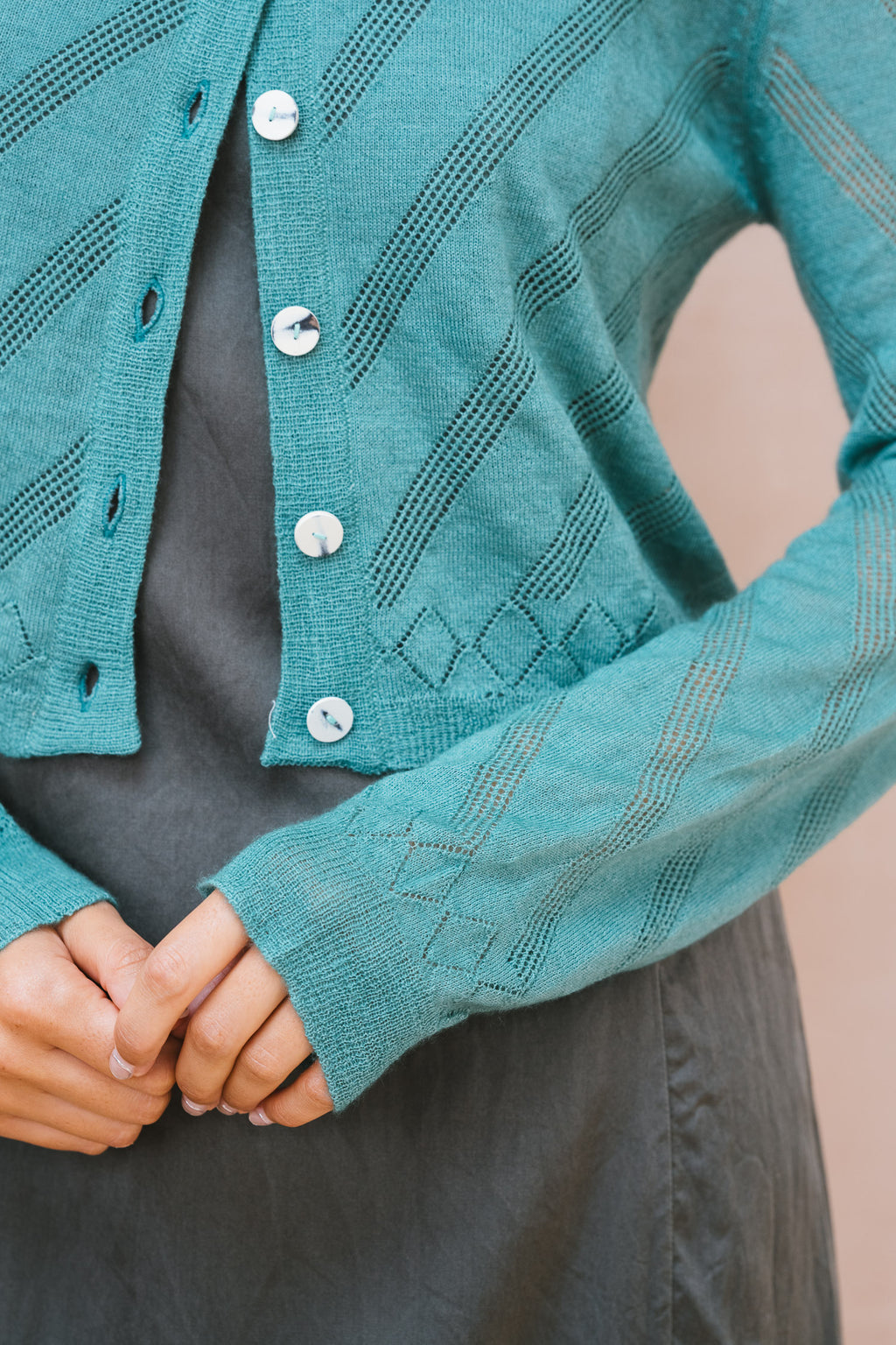 fine nickel cardigan